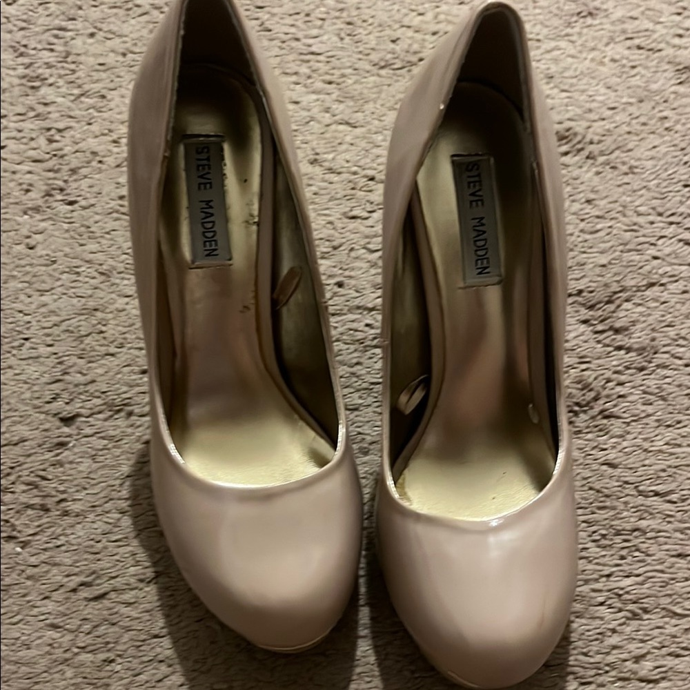 Steve Madden Y2K 90s Baddie Women's Beige Heels size 8